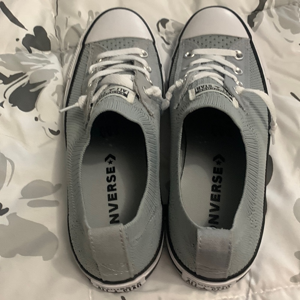 Womens Convers Grey Mesh Sneakers